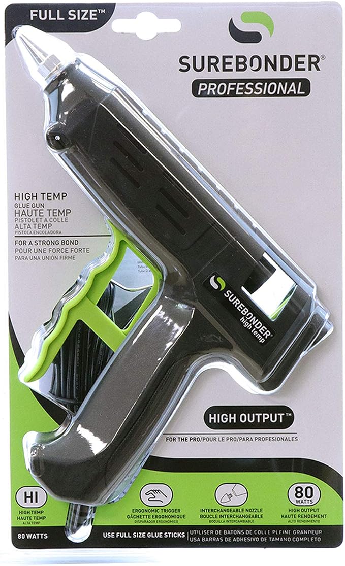 HE-750W Professional Series 80 Watt Full Size High Temperature Hot Glue Gun - Image 5
