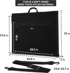 Nicpro Light Weight Art Portfolio Bag, 24x36 Black Art Canvas Portfolio Case - Image 3