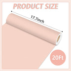 Qyeahkj Pink Bulletin Board Paper Roll Girl Blush Pink Bulletin Board - Image 2