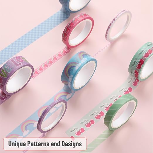 Mr. Pen- Washi Tape Set, 21 Rolls, Pastel Bliss | 5 Yards/Roll, Washi Tape - Image 3