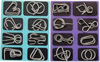 Metal Brain Teaser Puzzles, Steel IQ Games Physics Mind Metal Puzzles - Image 5