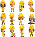 60pcs Construct Theme Cutouts Construction Helmet Bulletin Board Decorations by partygreeting