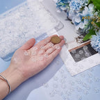 UNICRAFTALE About 600Pcs Christmas Snowflake Beads Bulk Transparent Clear Mini - Image 2