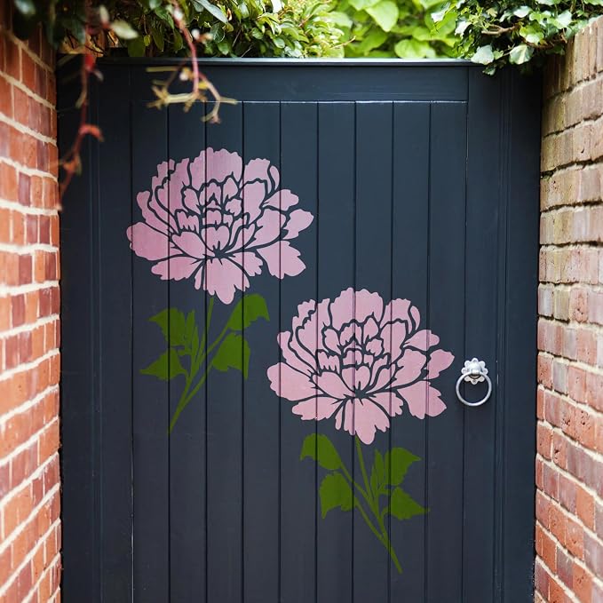 8 Pcs Large Flower Stencils for Painting, 11.81 X 11.81 Inch Flower Stencils - Image 3
