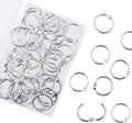 AKONEGE 0.75 Inch Loose Leaf Binder Rings, Small Office Book Rings, Nickel by AKONEGE