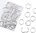 AKONEGE 0.75 Inch Loose Leaf Binder Rings, Small Office Book Rings, Nickel by AKONEGE