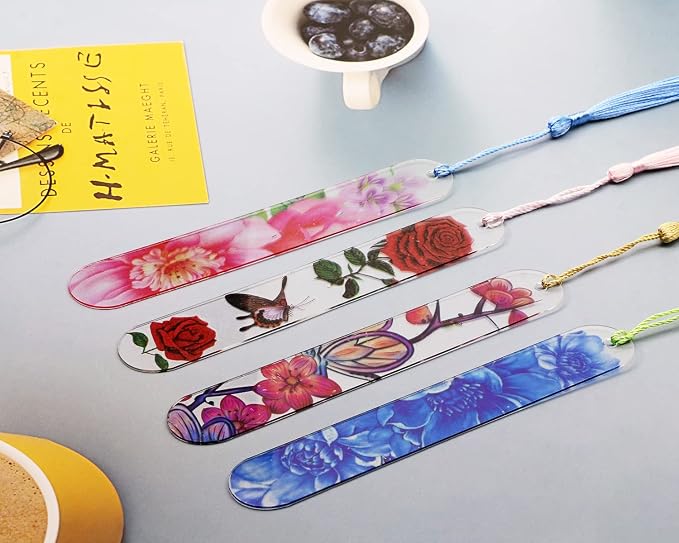 Blank Clear Acrylic Bookmarks Penta Angel 20Pcs Plastic Craft Transparent - Image 6