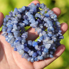 200 Pcs Crystal Chip Beads for Jewelry Making 5-8mm Blue Aventurine | Natural - Image 6