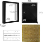 8.5x11 Shadow Box Frame with Letter Stickers, Graduation Memories Frame - Image 2