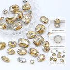 Sew on Rhinestone, Bags and Sewing Accessories，Golden - Image 2