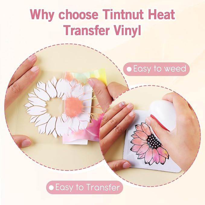 Tintnut Tie Dye Heat Transfer Vinyl, 8 Sheets 10"x12" Iron on Vinyl | - Image 3