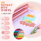 Tintnut Dusty Rose Pink Puff Heat Transfer Vinyl Roll, easy cut & weed - Image 2