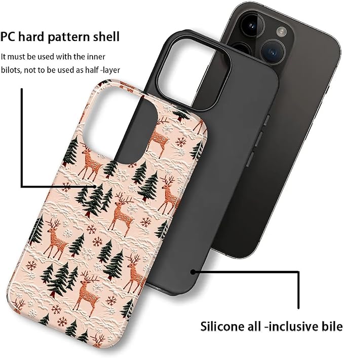Case for iPhone 15 Pro Max, Scratch Resistant Hybrid Double Layer Hard - Image 2