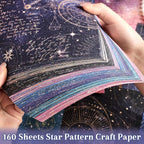icceemee 160 Sheets of Starry Sky Scrapbook Paper, journaling Scrapbook - Image 4