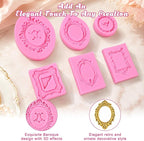 6 Pcs Picture Frame Mold, Flexible Reusable Silicone | Silicone Baroque Vintage - Image 3