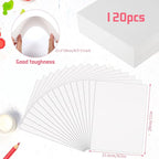 120 Sheets Watercolor Paper 8.5 x 11, 140 lb/300 GSM Cold Press Watercolor - Image 2