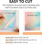 FUNKAKA HTV Heat Transfer Vinyl Bundle, 62 Pack 12" x 10" Sheets HTV Vinyl - Image 6