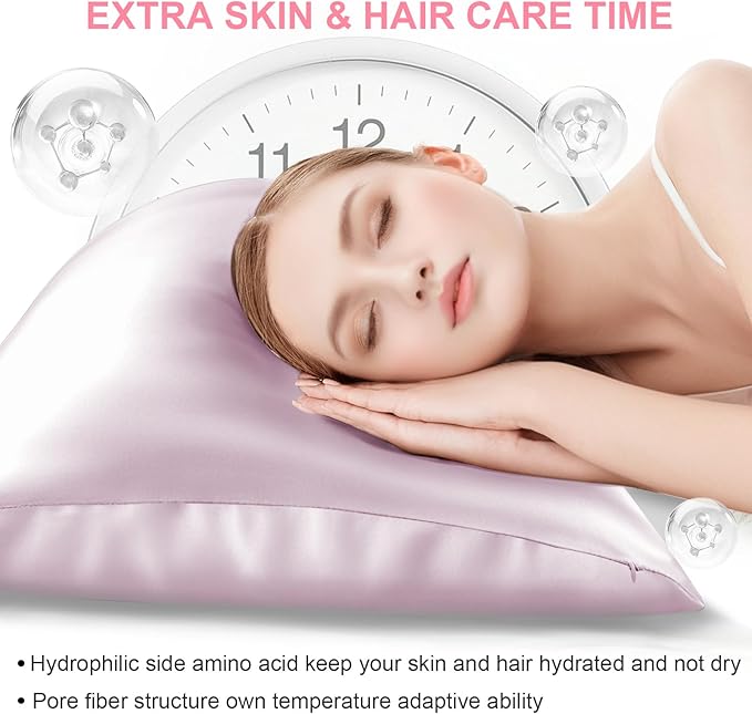 Silk Pillow Cases 2 Pack Queen Size - Image 3