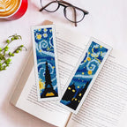ORIGACH 6 Set Starry Night and Black Cat Cross Stitch Bookmark Kit - Image 5