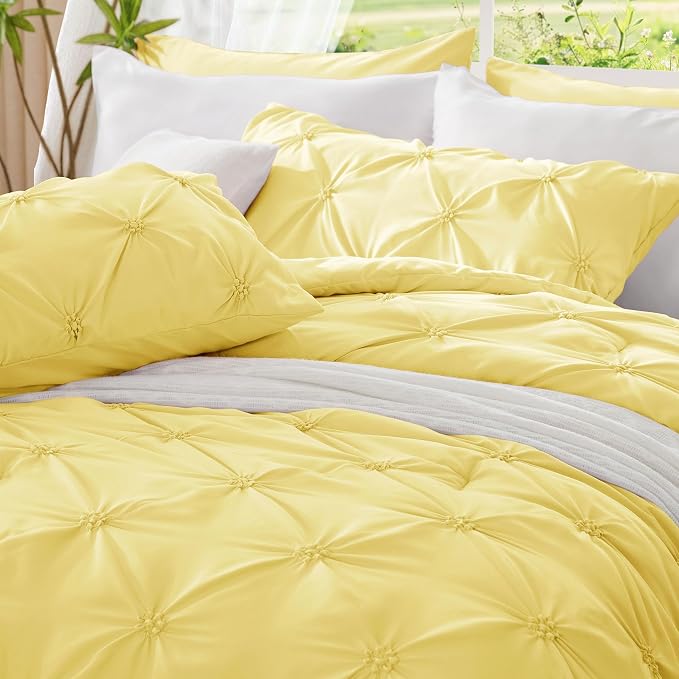 BEDELITE Light Yellow King Size Comforter Set - Image 6