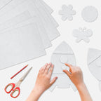 Morcheiong 50 Pcs Felt Fabric Soft Felt Fabric Sheet - Image 4