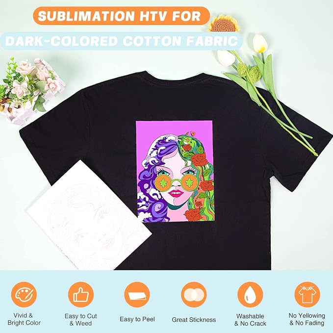HTVRONT Sublimation HTV Sheets for Cotton Fabric - Image 2