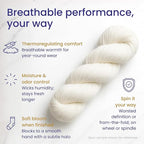 Revolution Fibers Merino Wool Roving 1 lb - Image 4