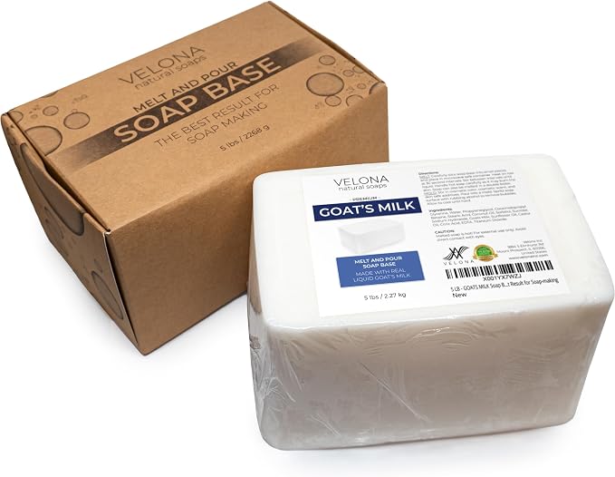 velona 5 LB - Goats MILK Soap Base SLS/SLES free | Melt and Pour | Natural Bars - Image 6
