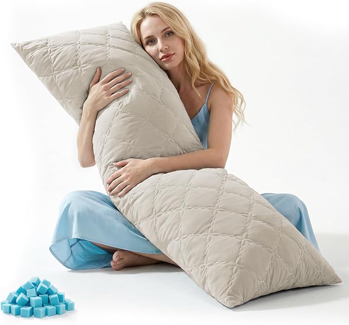 BEDELITE Cooling Body Pillow for Adults, Creative Ultra Soft Cool-Touch Quilted by BEDELITE