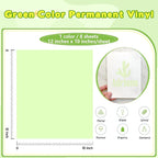 Tintnut Pastel Green Permanent Vinyl Self Adhesive Vinyl 8 Pcs 12''x10'' | - Image 2