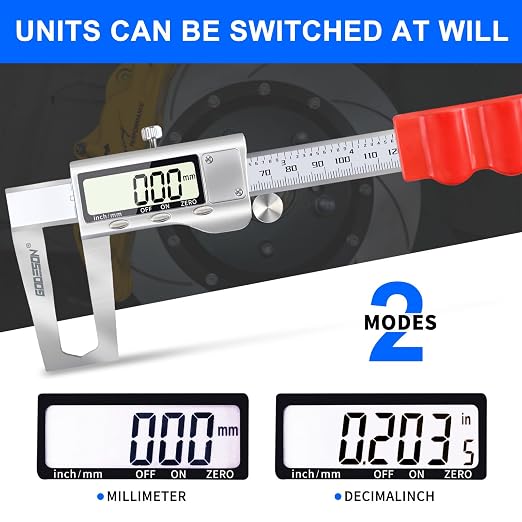GODESON Disc Brake Rotor Micrometer, Digital Caliper Measuring Tool - Image 8