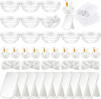 Teenyyou 6 Set White Spa Party Supplies by Teenyyou