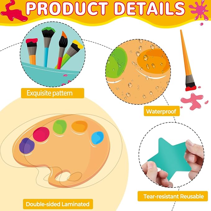 Art Paint Bulletin Board for Classroom Decorations Creativity Starts Here - Image 3