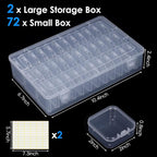 OUTUXED Bead Organizer Box, Mini Craft Storage Containers Boxes - Image 2