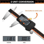 HARDELL Digital Caliper, 6 Inch Stainless Steel Caliper Measuring Tool - Image 3
