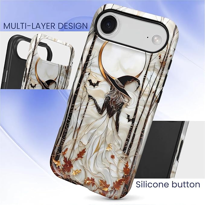 Case for iPhone 17 Air, Scratch Resistant Hybrid Double Layer Hard Shell，Gothic - Image 3