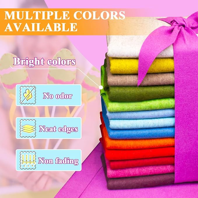 Royal Blue Felt Fabric 36" X 36", 1.6mm Thick Soft and Durable Flexible Craft - Image 4