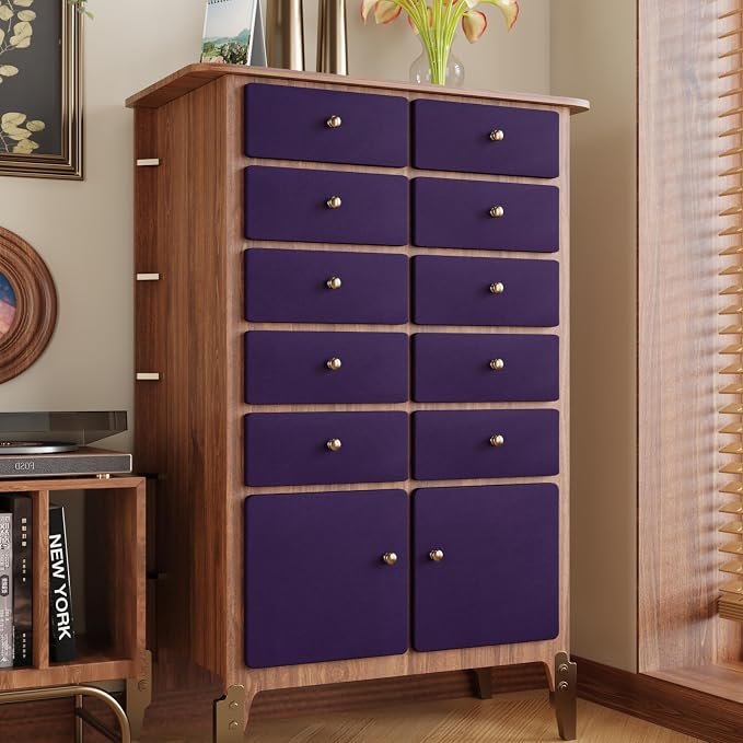 CRE8TIVE Purple Wallpaper Peel and Stick Velvet Drawer Liner - Image 4