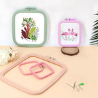 ZOCONE 4 Pcs 4 Size Square Embroidery Hoops, ABS Plastic Embroidery Hoops Cross - Image 4