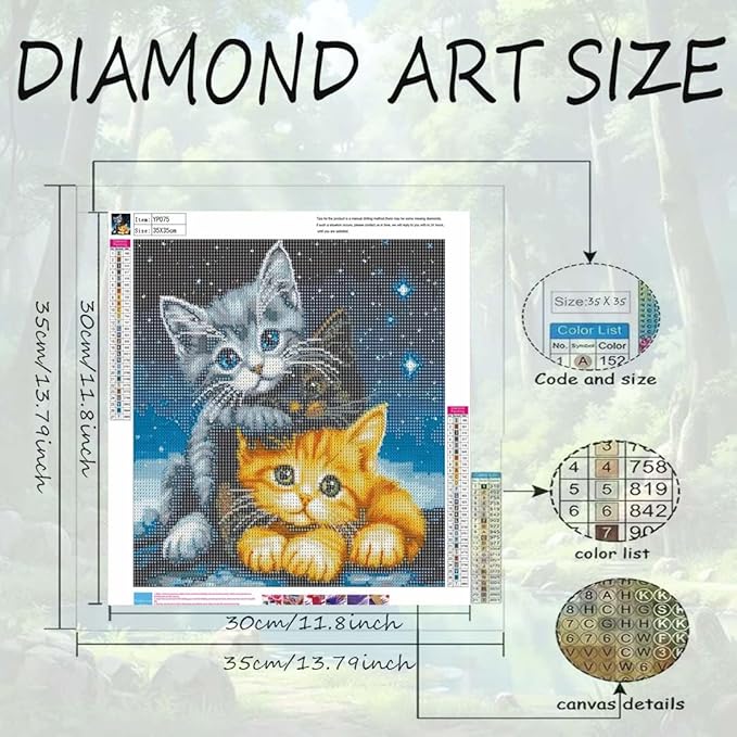 OJTOYART Starry Cat Diamond Art Kits - Image 6