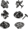 JANYUN 120 Pairs Black Butterfly Clutch Tie Tacks Blank Pin Clasp Back | Metal by JANYUN