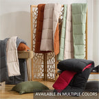 Homelike Moment Queen Comforter Set Black, Lightweight Reversible Red - Image 6