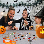 SANNIX 110Pcs Halloween Charms Gold Enamel Jewelry Making Charms - Image 5
