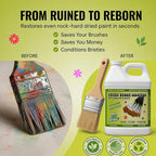 Green Piece® Paint Brush Cleaner & Restorer – 100% Natural, Non-Toxic Formula – - Image 2
