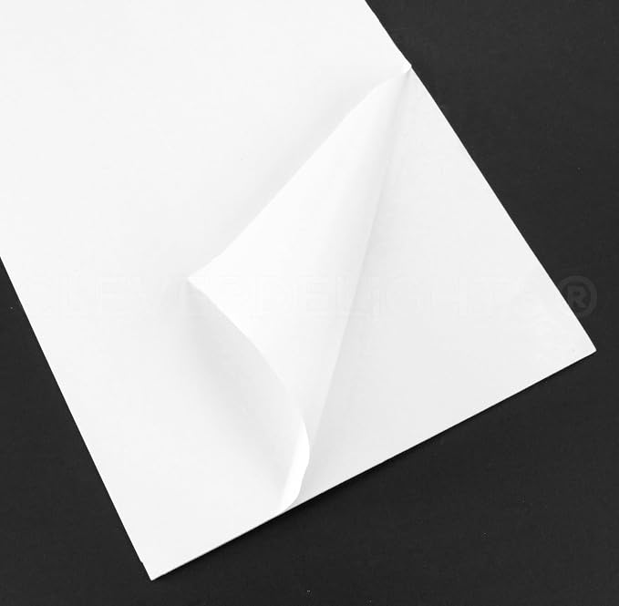 CleverDelights White 8" x 12" Foam Sheets - Image 3