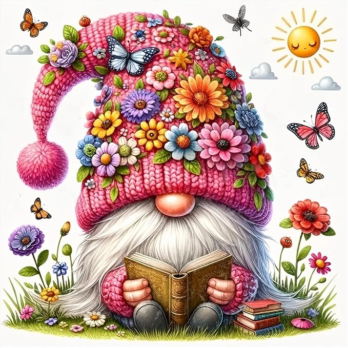 Gnome Stamped Cross Stitch Kits by Unknown