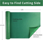 Green Glitter Heat Transfer Vinyl, Glitter Iron-On - Image 3