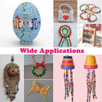 1100pcs Pony Beads, Hair Beads, Small Bulk Christmas Bracelet Bead, Cuentas - Image 5