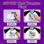 HTVSTD Mardi Gras Heat Transfer Vinyl 10Sheet 12×10in Iron on Vinyl | - Image 3