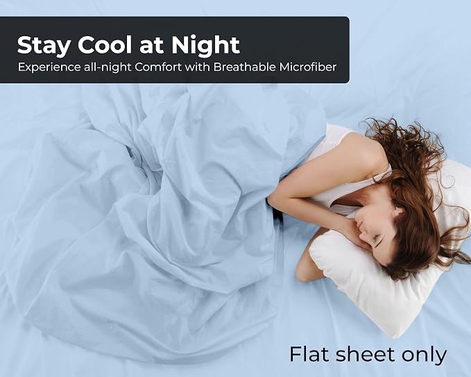 Royale Linens Twin Flat Sheet - Image 3